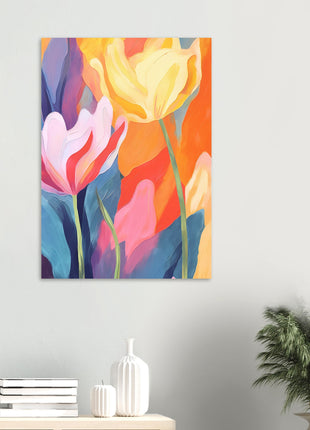 Retro flower poster