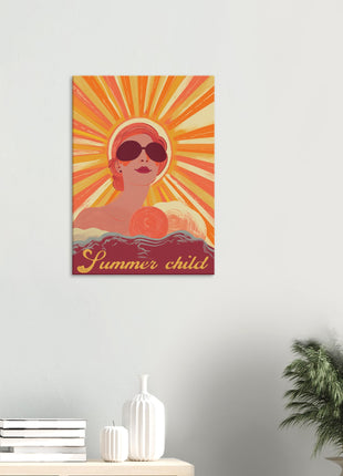 Summer child retro poster