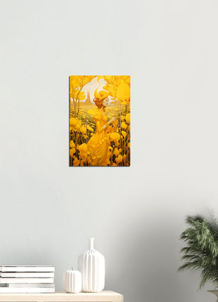 Yellow surrealistic poster