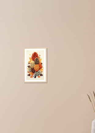 Pinecone modern fall poster