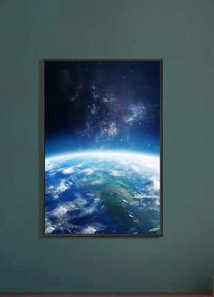 Earth from space poster