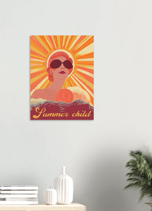 Summer child retro poster