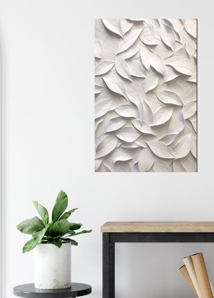 3D leaves poster