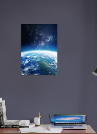 Earth from space poster