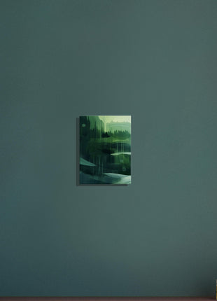 Green abstract landscape poster (Part 1 of 3)