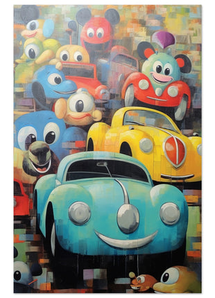 Kids funny cars poster