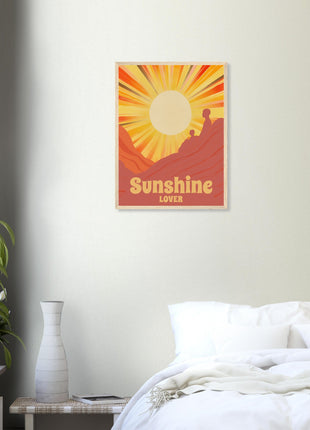 Sunshine lover retro poster