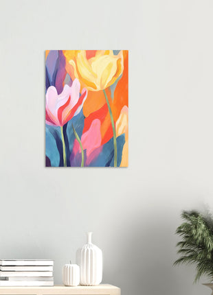 Retro flower poster