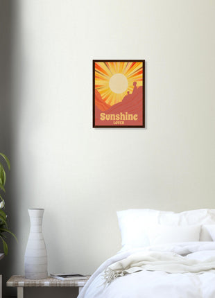 Sunshine lover retro poster