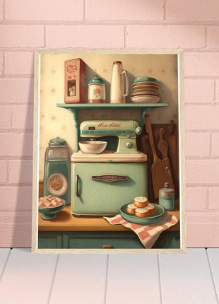 Vintage kitchen poster