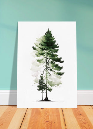 Pine tree minimalist poster