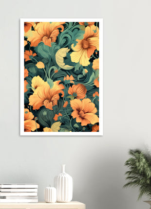 Vintage floral poster