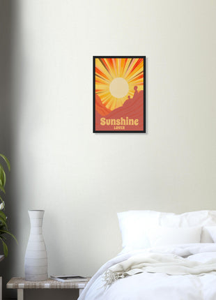 Sunshine lover retro poster