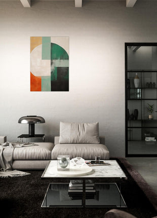 Modern painting poster