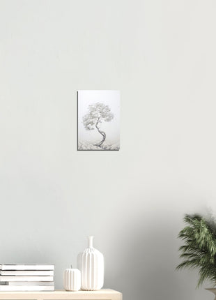 White tree painting poster