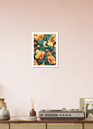 Vintage floral poster