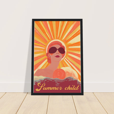 Summer Child - Retro Sunshine Poster