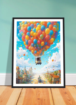 Balloon ride kids poster