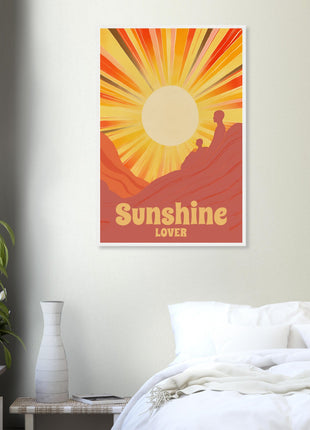 Sunshine lover retro poster