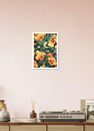 Vintage floral poster