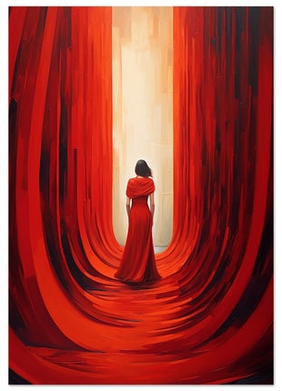 Lady in red poster