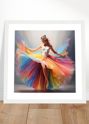 Regenboog danser poster