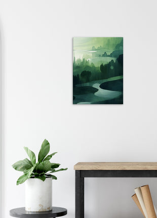 Green abstract landscape poster (part 3 of 3)