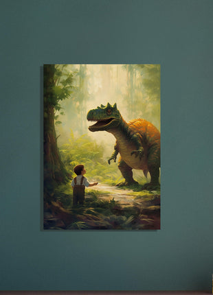 Dino- und Kinderplakat