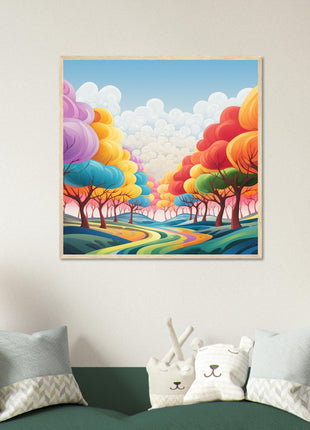 Rainbow land poster