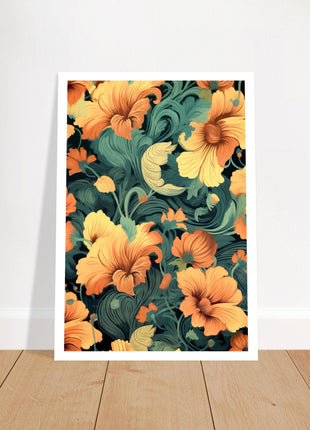 Vintage floral poster