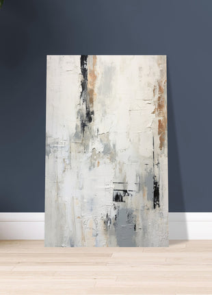 White abstract painting poster