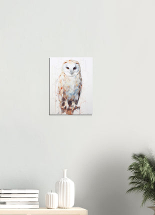 Geomagical Owl Poster : A Captivating Blend of Geometry and Nature