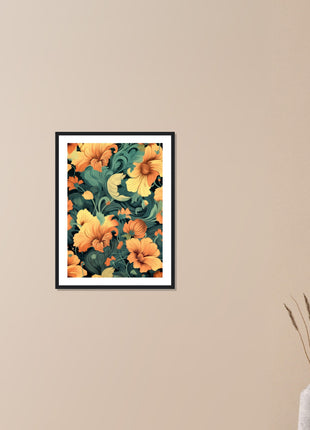 Vintage floral poster