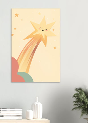 Twinkle shooting star - Childrens room poster