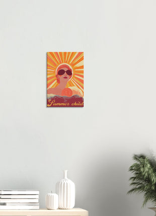 Summer child retro poster