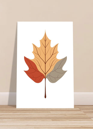 Fall leaf poster