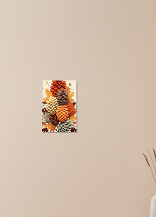 Pinecone modern fall poster