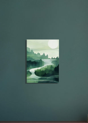 Green abstract landscape poster (part 2 of 3)