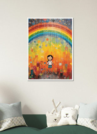 Regenboog kinderposter