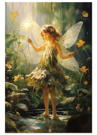 Fairy in the woods kids poster