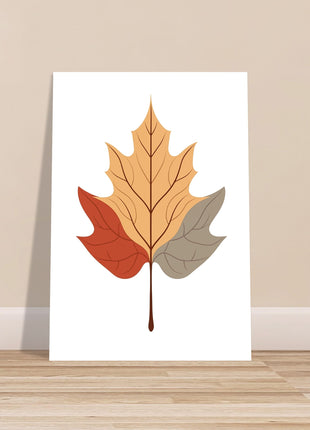 Fall leaf poster