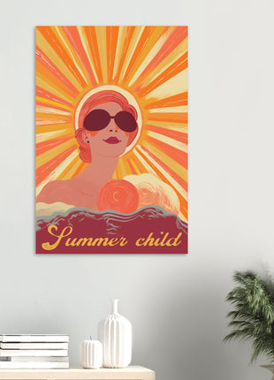 Summer child retro poster