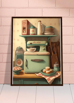 Vintage kitchen poster