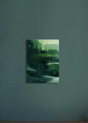 Green abstract landscape poster (Part 1 of 3)