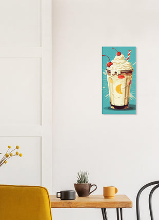 Retrol milkshake kitchen poster