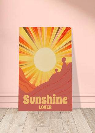 Sunshine lover retro poster