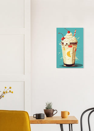 Retrol milkshake kitchen poster