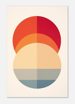 Modern minimalist circle poster - Retro