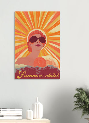 Summer child retro poster