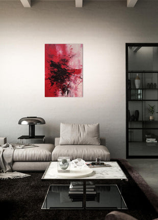 Red abstract poster